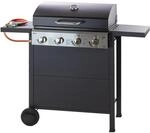 DEMA Gasgrill Grillwagen Grill Texas 4X 4 Brenner Grillrost 59x35 cm 12 kW mit