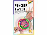 folia 33177 - Finger Twist Fadenspiel, in trendiger Regenbogen Optik, ca. 160 cm