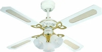 Westinghouse 7832440, Westinghouse Princess Trio 105 cm Rattan Wei&szlig; Mahagoni