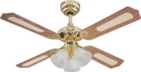 Westinghouse 7819940, Westinghouse Princess Trio 105 cm Rattan Eiche Mahagoni