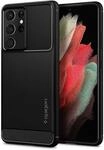 Spigen Rugged Armor H&uuml;lle Kompatibel mit Samsung Galaxy S21 Ultra -Schwarz