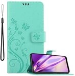 Cadorabo H&uuml;lle kompatibel mit Samsung Galaxy A20 / A30 / M10s Blumen Design aus