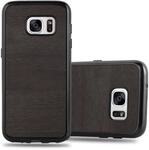 Cadorabo H&uuml;lle kompatibel mit Samsung Galaxy S7 Schutzh&uuml;lle TPU Silikon Case Wooden