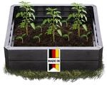 Garantia Ergo Quadro M Hochbeet-System Wood 4 Paneele inkl. Verbinder - Blumentopf,