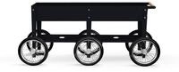 herstera Garden Metall Hochbeet Wheels | Schwarz | 186x50x80 cm