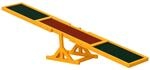 PawHut Hundewippe Hunde Agility Wippe Holz Welpenspielzeug Agility Training