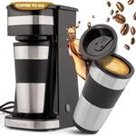 Clatronic Kaffeemaschine | Kaffee To Go Becher 400 ml | f&uuml;r alle g&auml;ngigen
