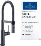 Villeroy & Boch Steel Expert 2.0 Hochdruck-K&uuml;chenarmatur mit Umschaltfunktion...
