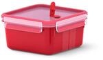 Emsa Mikrowellendose Clip & Micro N10604 | Mikrowellenventil | 1,3 L | Quadratisch 