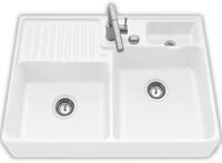 Villeroy & Boch Sp&uuml;lstein Doppelbecken Stone White - 6323 92 RW Keramiksp&uuml;le