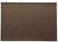 ASA Vegan Leather Tischset, Polyurethane, Nougat, 46 x 33 cm