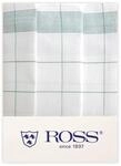 Ross 3er Pack Zwirn Halbleinen Geschirrt&uuml;cher Fadenkaro gr&uuml;n, 50x70 cm