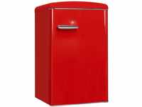 Exquisit Retrokühlschrank RKS120-V-H-160F rot | 122 L Volumen | Kühlschrank...