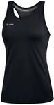 JAKO Damen Tanktop Run 2.0, Schwarz, 40
