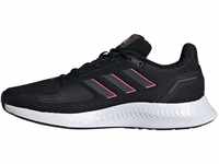 Adidas Damen Run Falcon 2.0 Laufschuhe, Schwarz Core Black Grey Screaming Pink, 36