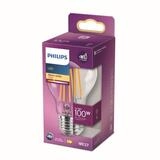 PHILIPS LED Classic E27 Lampe, 100 W, Tropfenform, A60, klar, warmwei&szlig;