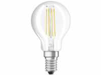 OSRAM Dimmbare Filament LED Lampe mit E14 Sockel, Kaltweiss (4000K), Tropfenform, 5W,