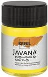 KREUL 91928 - Javana Stoffmalfarbe f&uuml;r helle Stoffe, 50 ml Glas in leuchtgelb,