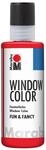 Marabu 04060004031 - Window Color fun & fancy, kirschrot 80 ml, Fensterfarbe auf
