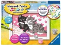 Ravensburger CreArt 28467 - Kuschelkatzen - Malen nach Zahlen Katzen f&uuml;r Kinder ab 7