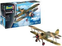 Revell Modellbausatz Flugzeug 1:32 - Gloster Gladiator Mk. II,I Ma&szlig;stab 1:32 I Level