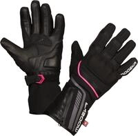 Modeka Makari Damen Motorradhandschuhe, schwarz/pink, 7 (L)