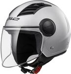 LS2, Jet-Motorradhelm Airflow SOLID Silver, XL