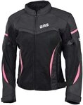 gms Tara Mesh Damen Motorrad Textiljacke, schwarz/pink, XL