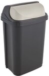 keeeper Abfallbeh&auml;lter mit Rolldeckel, 25 l, Rasmus, Graphit-Grau