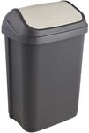 keeeper M&uuml;lleimer mit Schwingdeckel, 10 l, Swantje, Graphit-Grau