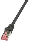 LogiLink CQ2053S Cat6 S/FTP Patch Kabel PrimeLine AWG27 PIMF LSZH Schwarz 2,...