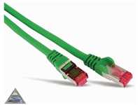 CAT 6A S/FTP Netzwerkkabel Halogenfrei 0,5m grün