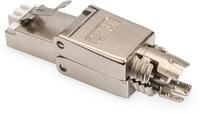 DIGITUS Cat 6A Netzwerkstecker &ndash; Feldstecker 360&deg; Geschirmt &ndash; RJ45 Stecker