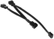 Phobya 4Pin PWM auf 3X 4Pin PWM Verl&auml;ngerung 40cm - Schwarz Kabel L&uuml;fterkabel und