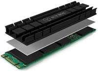 ICY BOX Flacher M.2 K&uuml;hler mit 5 mm Bauh&ouml;he f&uuml;r M.2 SSD (2280), PS5 kompatibel,