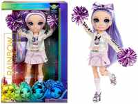 Rainbow High Cheer Modepuppe - Violet Willow - Lila Cheerleader Puppe mit