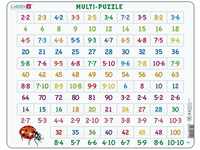 Larsen AR1 Mathe Puzzle ab 6 Jahren I Multiplikation der Zahlen 2-10 I Kinderpuzzle