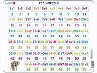 Larsen AR8 Mathe-Puzzle-Zusatz von 1 bis 59, Rahmenpuzzle mit 58 Teilen