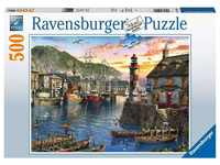 Ravensburger Puzzle 15045 - Morgens am Hafen - 500 Teile Puzzle für Erwachsene und