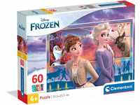 Clementoni 26056 Supercolor Frozen 2 – Puzzle 60 Teile ab 4 Jahren, buntes