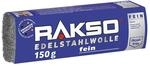 RAKSO Edelstahlwolle fein - 150g, 1 Banderole, rostfrei, hygienische Reinigung,