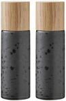 BITZ Salz- und Pfefferm&uuml;hle, 2 Gew&uuml;rzm&uuml;hlen aus Steingut (Salzm&uuml;hle +