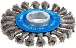 Bosch Professional 1x Scheibenb&uuml;rste Gezopfter Draht Heavy (f&uuml;r Metall, X-LOCK, &Oslash;