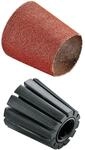 Bosch Home and Garden 30 mm konische Schleifh&uuml;lse K&ouml;rnung 80 und Aufnahmeschaft,