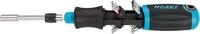 HAZET Bit Ratschen-Schraubendreher 810R-4 | integriertes Bithalter-Magazin mit 12
