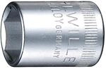 Stahlwille 40 8 Steckschl&uuml;ssel 8 mm; Hochleistungsstahl verchromt; Anti Rutsch