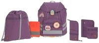 L&Auml;SSIG 7-teiliges Schulranzen Set Kinder/School Set Flexy Unique Lila/Violett