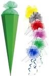 Schult&uuml;te - Rohling - GR&Uuml;N Gr&ouml;&szlig;enwahl 35 cm bis 100 cm incl. Schleife - mit