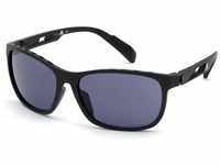 Adidas Herren SP0014 Sonnenbrille, Matte Black/Smoke, 62
