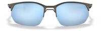 Oakley Unisex Wire Tap 2.0 Sonnenbrille, Satinblei/Prizm Tiefwasser polarisiert, 60